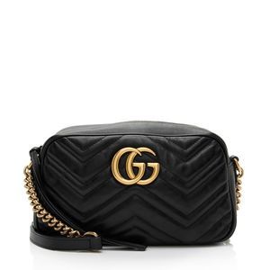 Gucci Matelasse Leather GG Marmont Small Shoulder Bag